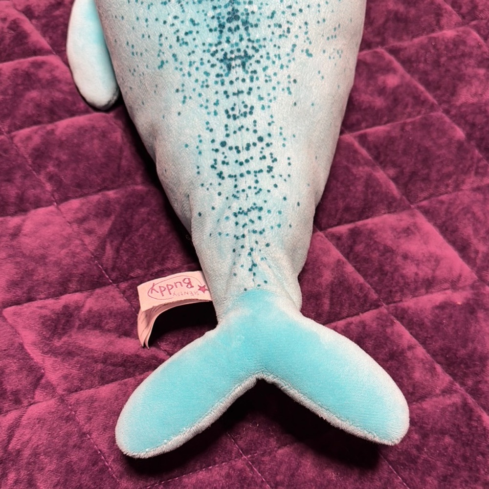 Blue Narwhal Plush Scentsy Buddy - Picture 3 of 6